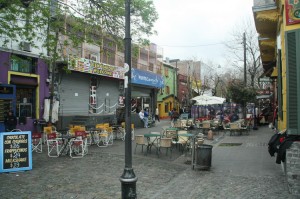 Leben für Touristen in La Boca