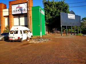 hinter der Grenze in Brasilien