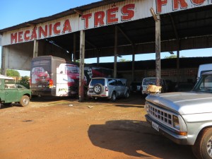 hinter der Grenze in Brasilien